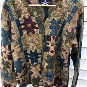 EUC cardigan by Peruvian Connection. Size L.